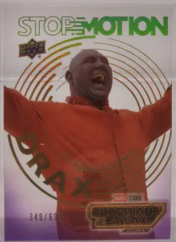 2024 UD GUARDIANS OF THE GALAXY VOL 3 DRAX STOP MOTION 349/699 SM-6