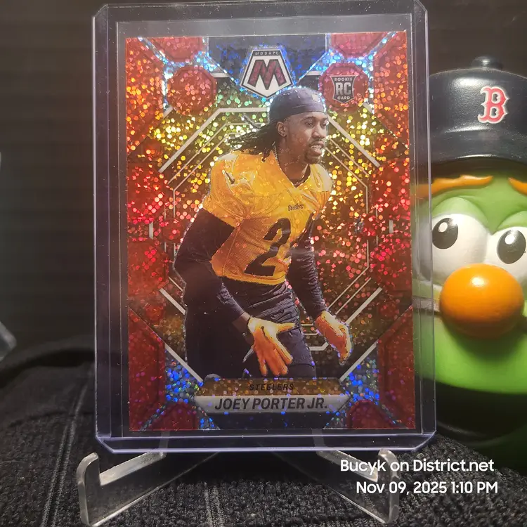 2023 Panini Mosaic Sparkle Red - Joey Porter JR Pittsburgh Steelers