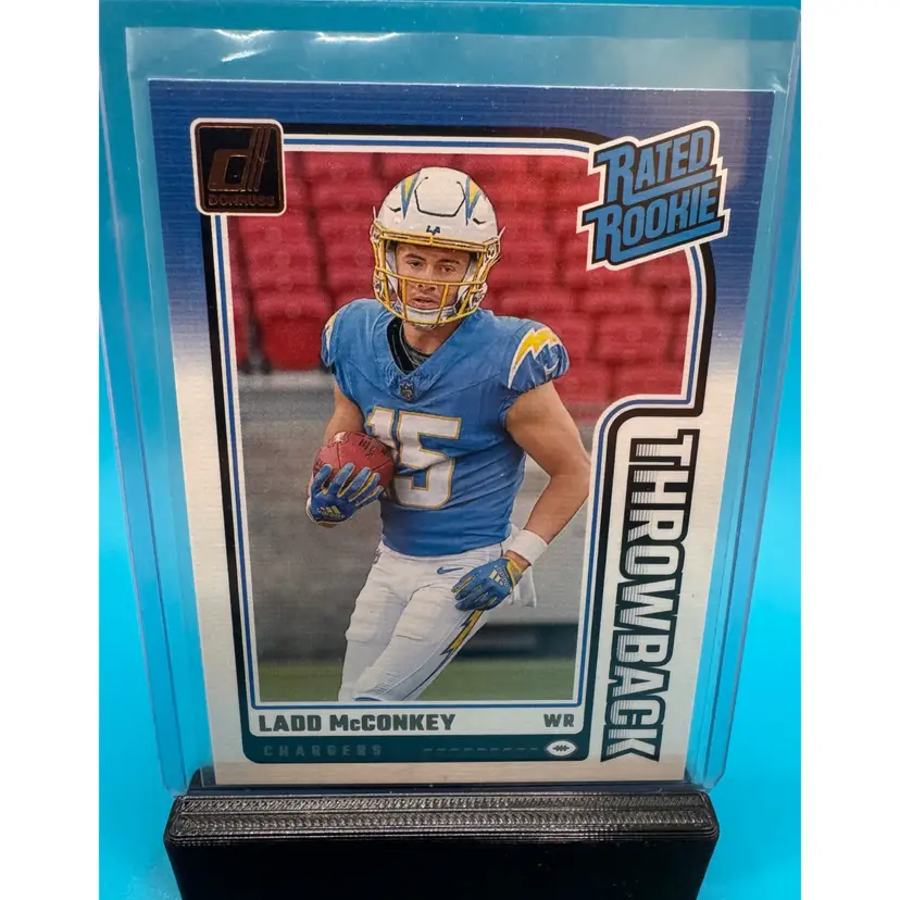 Ladd Mcconkey Donruss Rated Rookie Throwback RC Los Angeles Chargers
