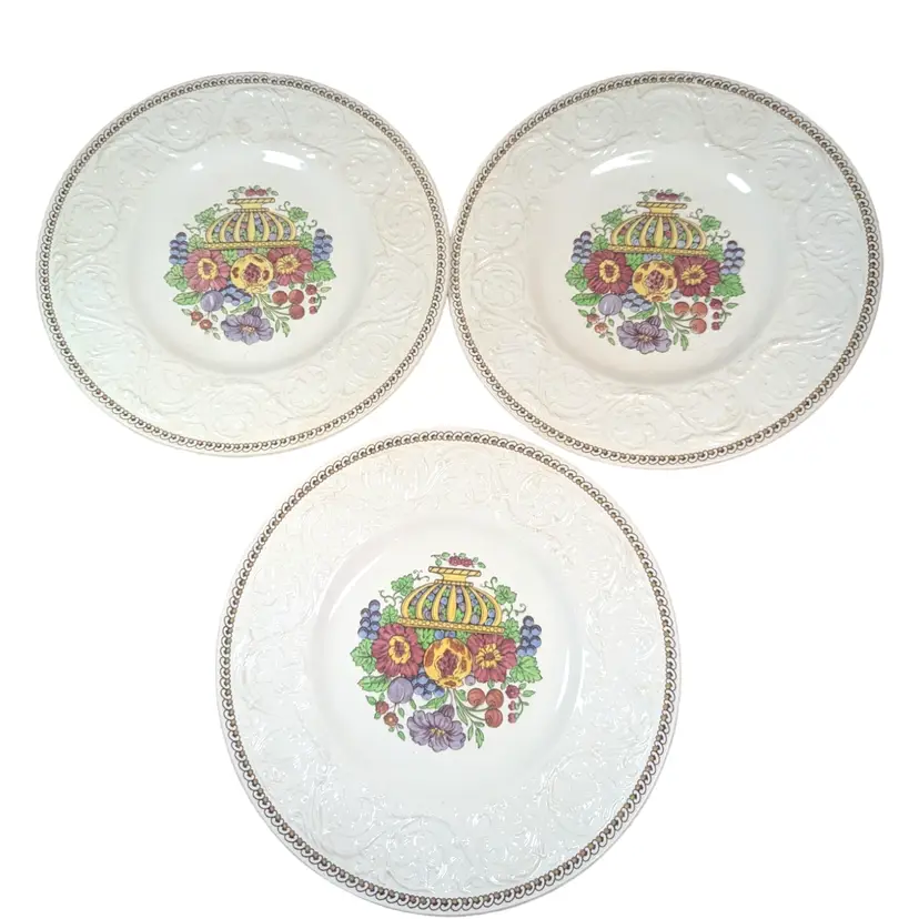 Wedgwood Patrician Dessert Plates (3) AK4868