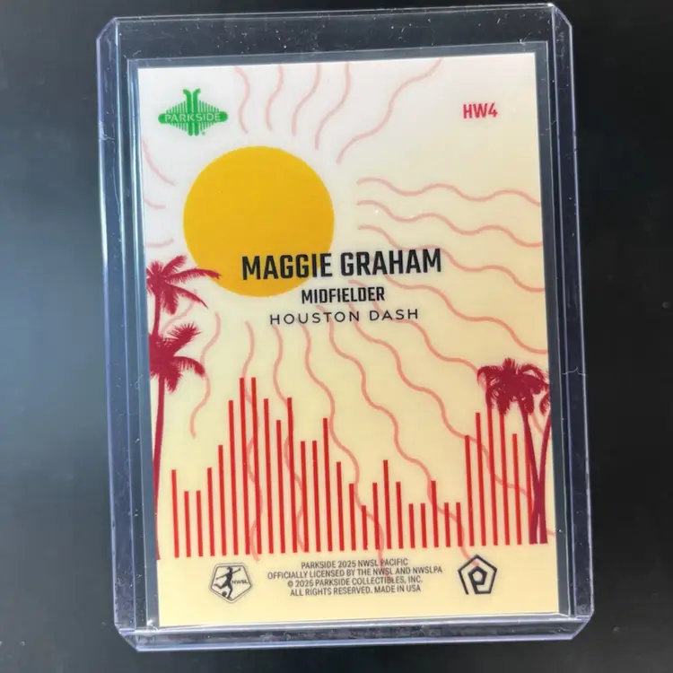 Maggie Graham 2025 Parkside Pacific NWSL Heat Wave /75 Soccer Card