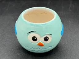 Planter - tiny blue owl
