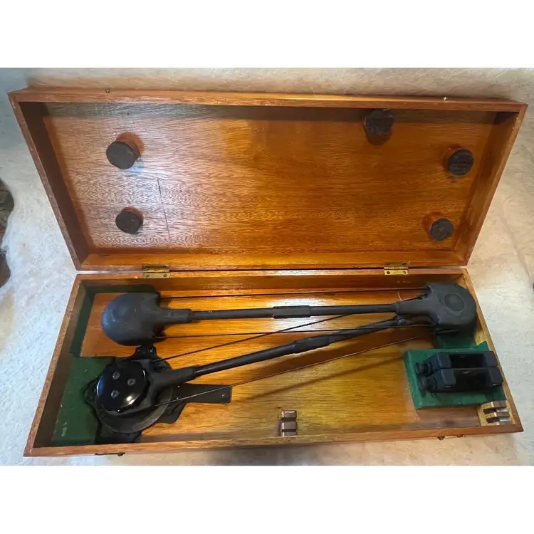 Bruning WWII Era Aircraft Protractor Mark 3-B w/Case