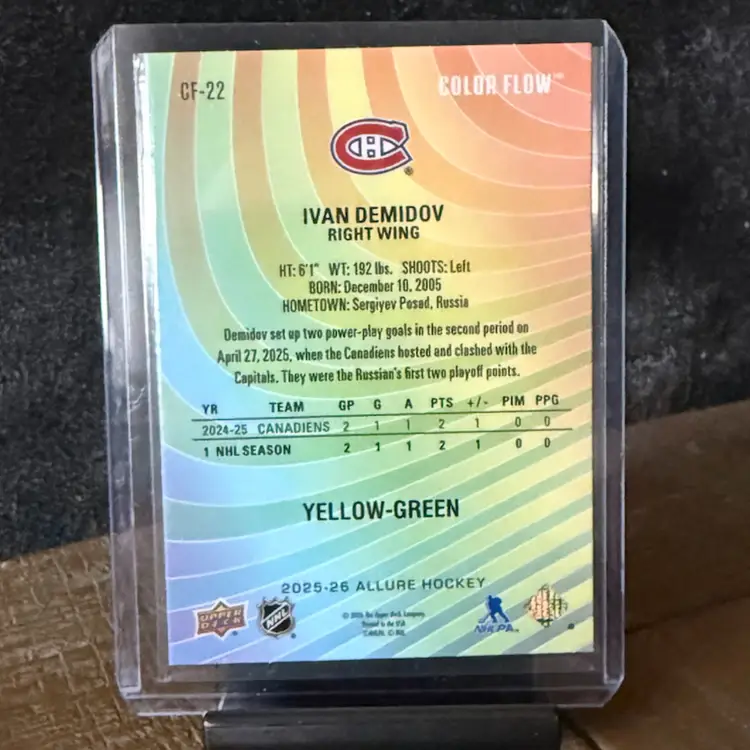 Ivan Demidov - 2025-26 Upper Deck Allure - Montreal Canadiens