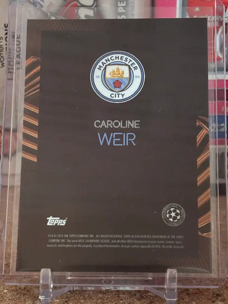 Caroline Weir 2021 Topps On Demand Knockout Orange /5 Autograph Auto Rookie RC Man City Real Madrid Scotland
