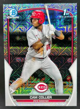2023 Bowman Cam Collier Chrome Mega Box Mojo Refractor #BCP-125 1st Prospect - 2023 Bowman Cam Collier Chrome Mega Box Mojo Refractor #BCP-125 1st Prospect