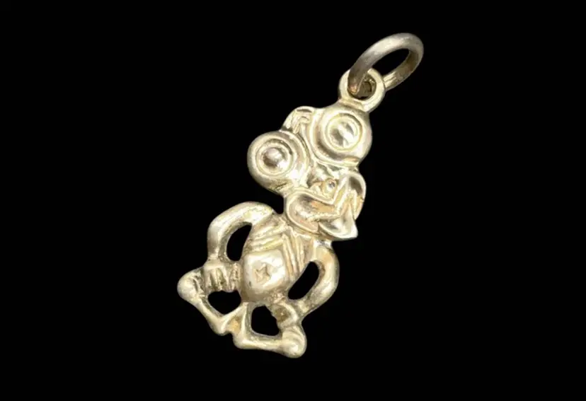 Sterling Silver .75” Alien Charm