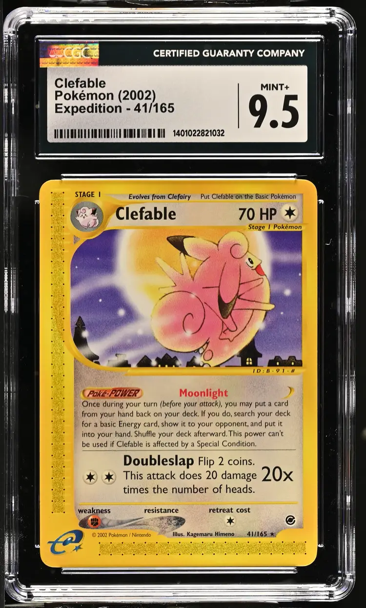 Clefable Expedition  Rare CGC Mint+ 9.5 Pokemon 2002 English