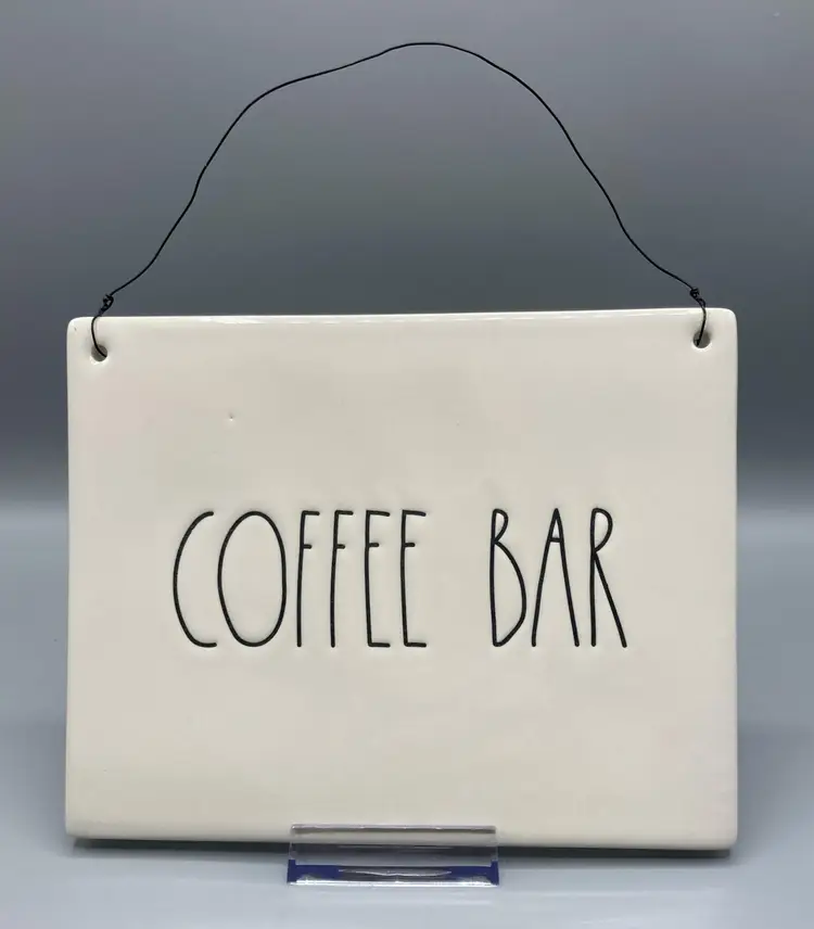 Rae Dunn "Coffee Bar" Sign / Plaque - 202
