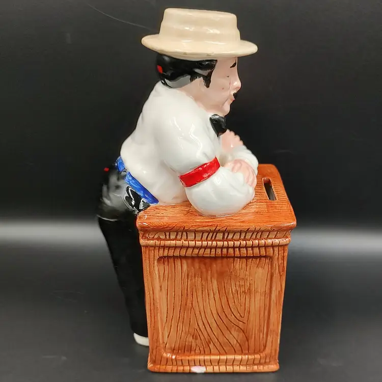 Vtg Sigma Ticket Seller Ceramic Bank