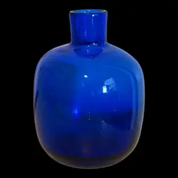 Blenko Cobalt Blue Glass Vase 5.5”