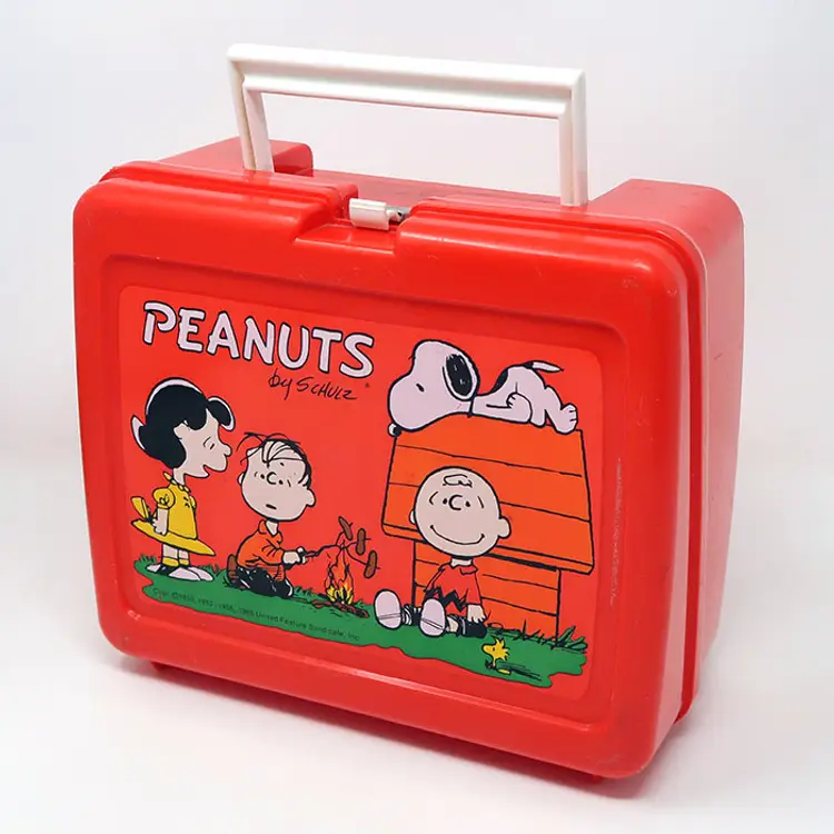 Peanuts Gang Camp Fire Lunch Box from Thermos - Charlie Brown, Snoopy, Linus and Lucy