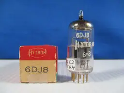 Hytron 6DJ8 ECC88 Vacuum Tube Gold Pins TV-7 Tested