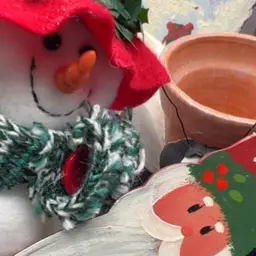 Snowman And Santa