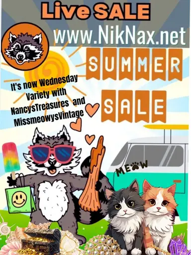  with NancysTreasures and MissmeowysVintage It's now a Wednesday co-host show!🐚🦭⛵️📿