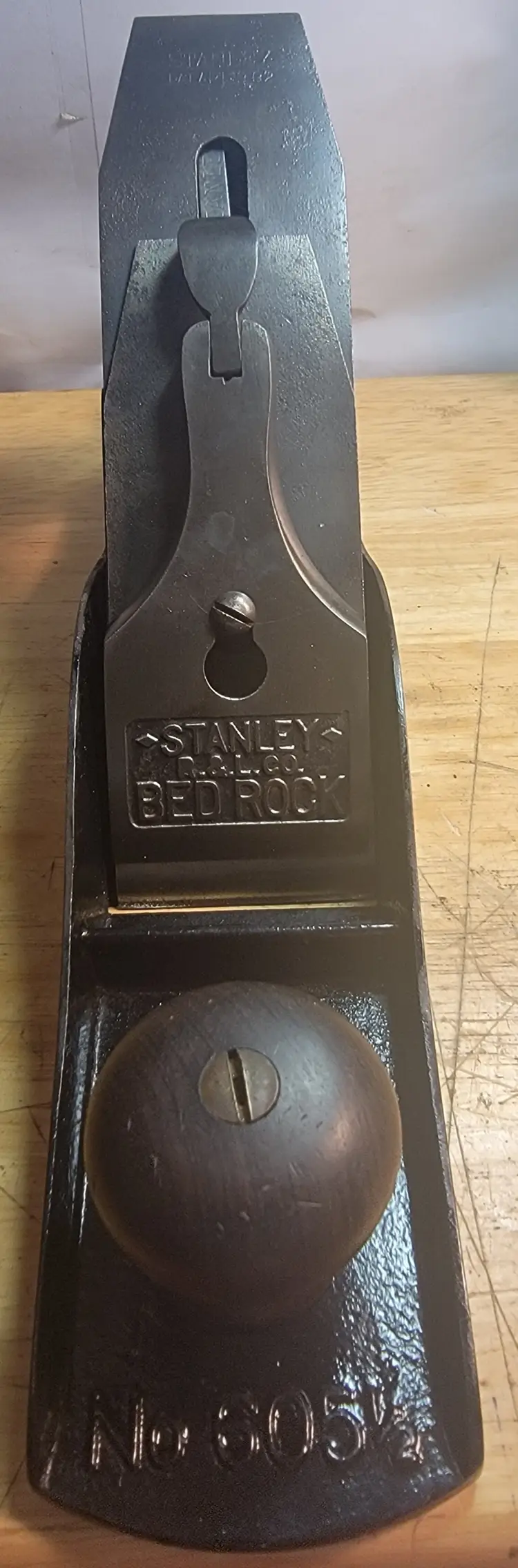 Stanley # 605 1/2 Type 3 Plane B Castings 1 Pat.d Adj. Lever Corrugated Sole