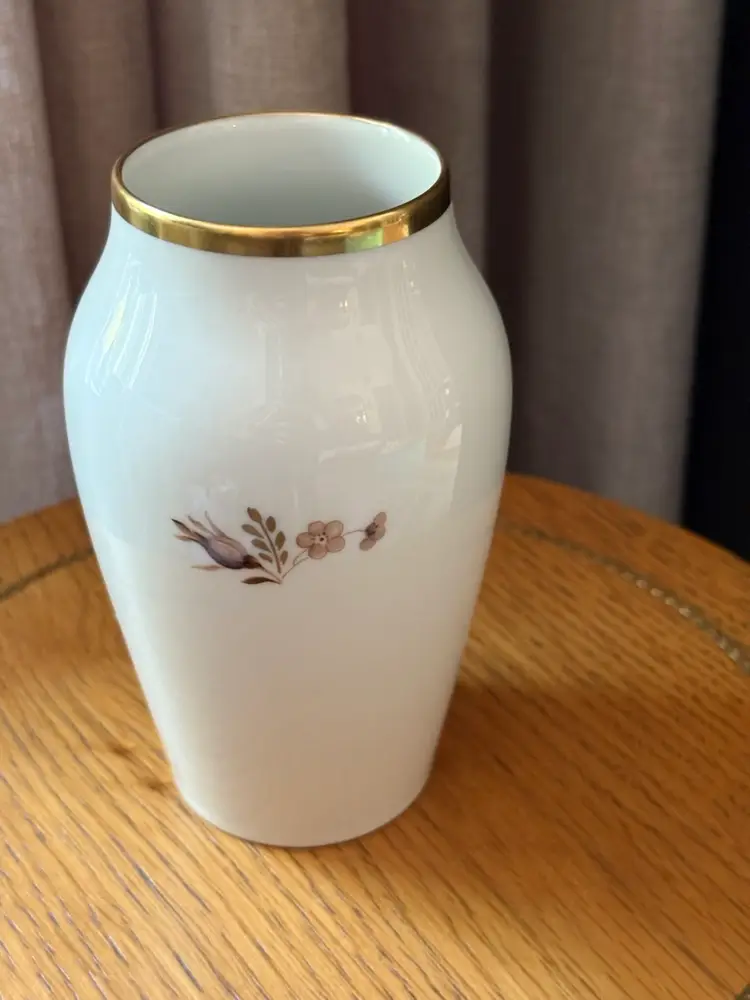 Royal Copenhagen Brown Rose Vase