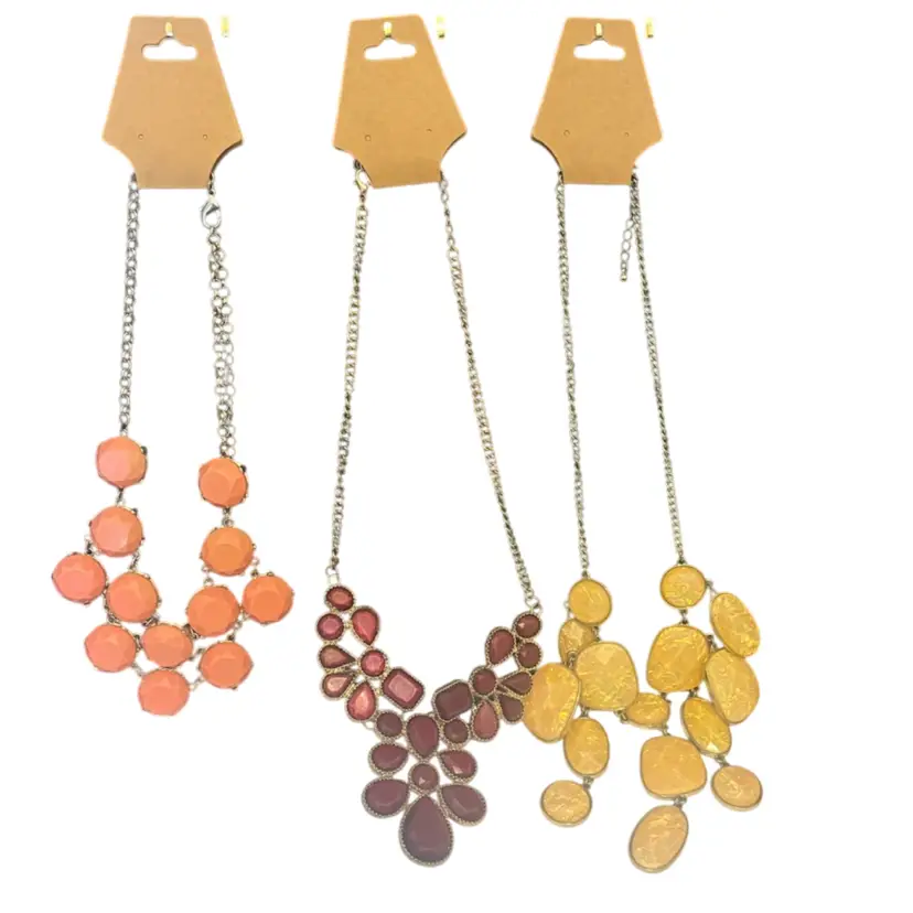 Set Of Three Statement Necklaces