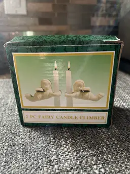 Vintage Angel Candle Climbers set of 2 by World Bazaar