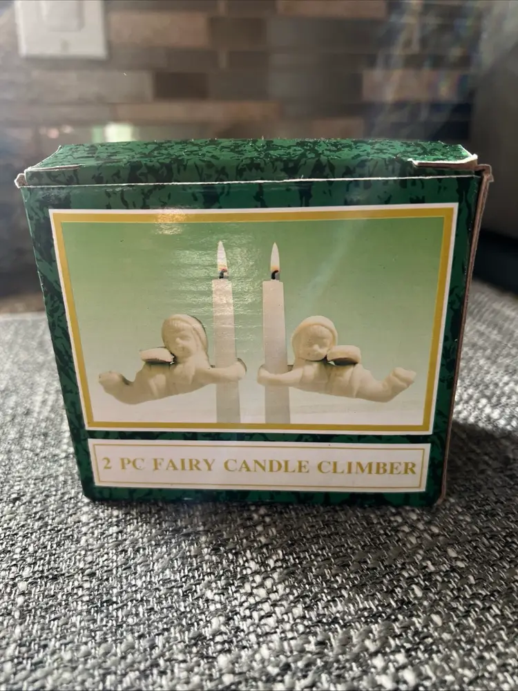 Vintage Angel Candle Climbers set of 2 by World Bazaar
