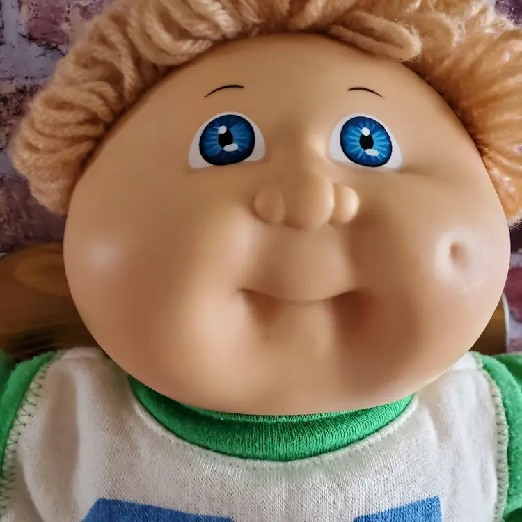 1984 Cabbage Patch Kid Boy With Wheat Hair & Blue Eyes