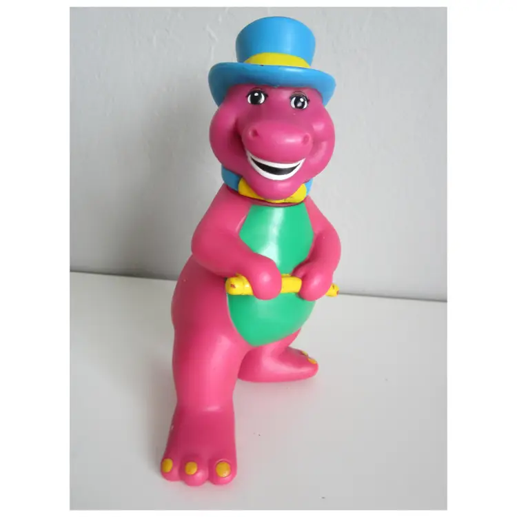 1990's Barney figurine with moving head for posing