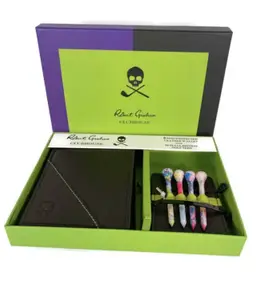 Lot of 31 New in giftbox Robert Graham leather Wallet with 4 pack golf tees