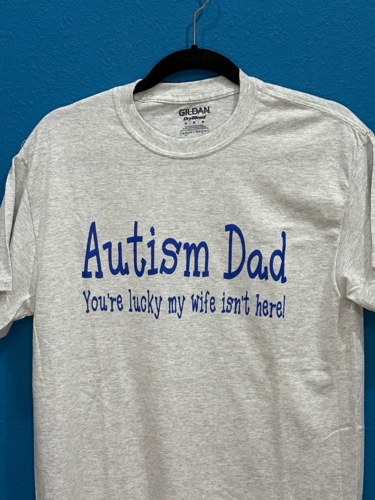 Autism Dad T-Shirt, Size Medium