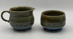 Wade Irish Porcelain Shamrock Individual Creamer And Sugar