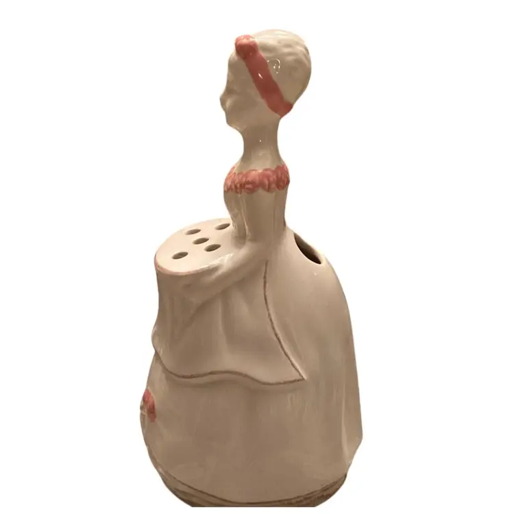 Ceramic Southern Belle Figurine With Three Hat Pins