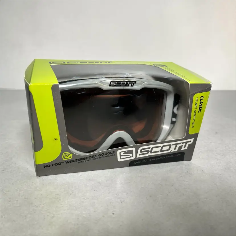 Scott No Fog Wintersport Goggles Classic Silver Frame Amplifier Lens e