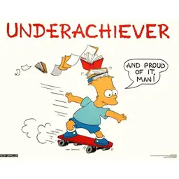 16 x 20 In, Original  Vintage 1990 "BART, AND PROUD OF IT MAN!" Simpsons Poster, Rare & Very Collectible, (16 X 20 In)