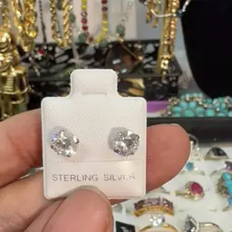 CZ Ear Sterling