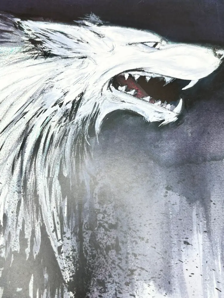 Game Of Thrones Wolf Art Print Signed By Kevin Eslinger