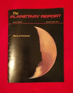 The Planetary Report Magazine Planetary Society Sep / Oct Vol II #5 1982 Mars