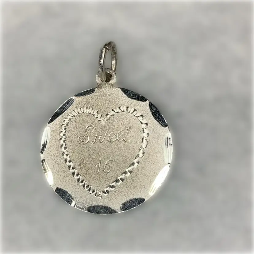 Sterling Sweet 16 Charm For Bracelet