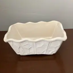 Vintage McCoy White Planter