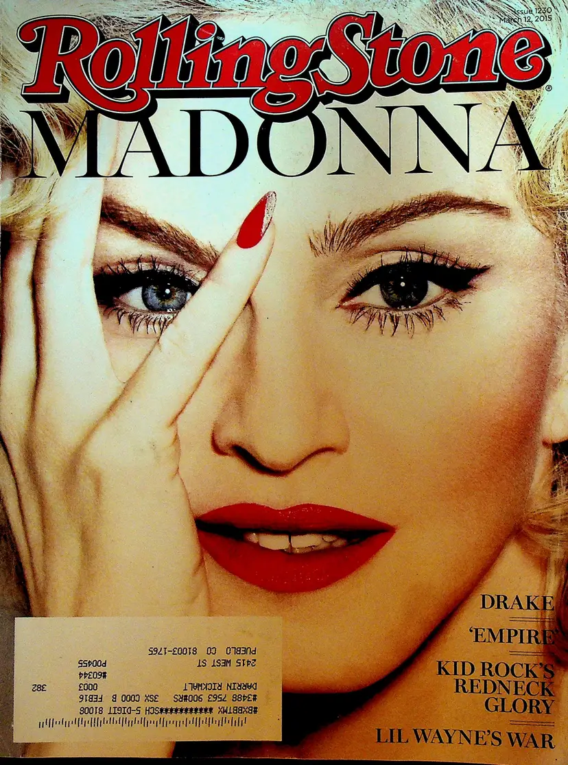 Rolling Stone Magazine 1230 March 12 2015 Madonna Kid Rock Drake Li'l Wayne