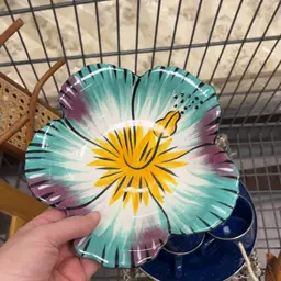 Flower Bowl Hand Painted