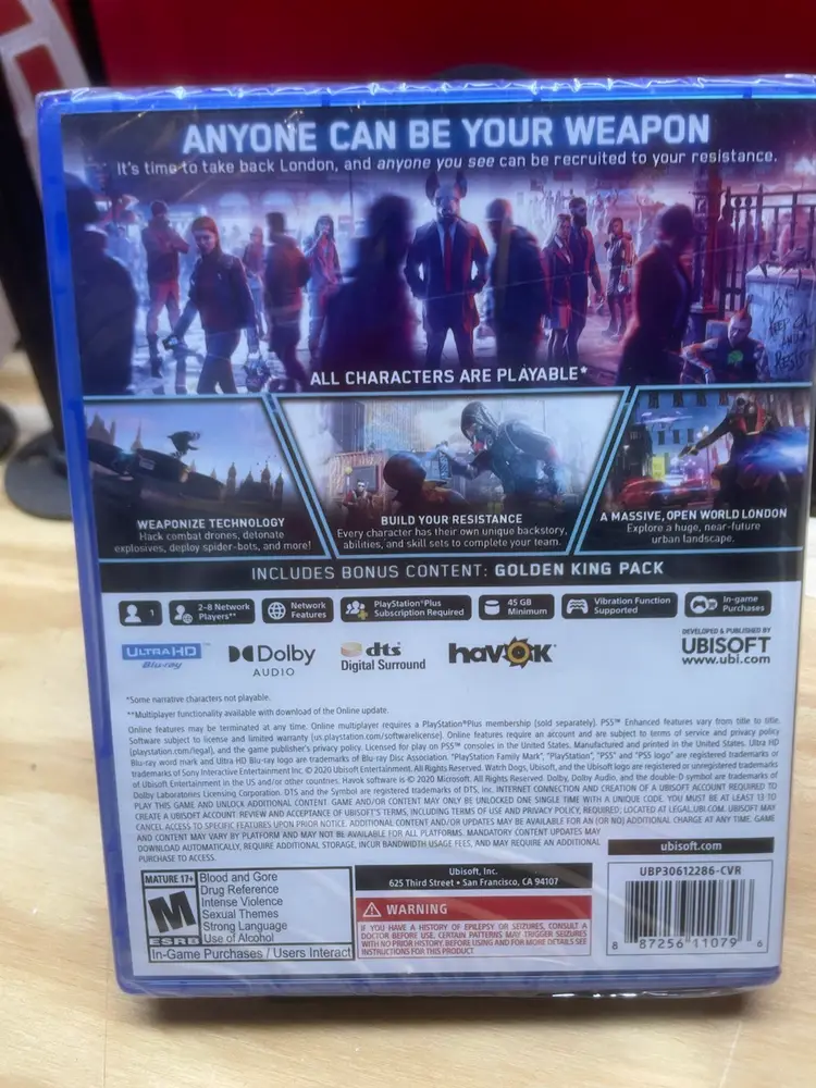 PS5 - Watch Dogs Legion - New Sealed