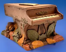 Tom Clark PIANO Signed Figurine #97 Music Musical Instrument Vtg 1987 Gnomes