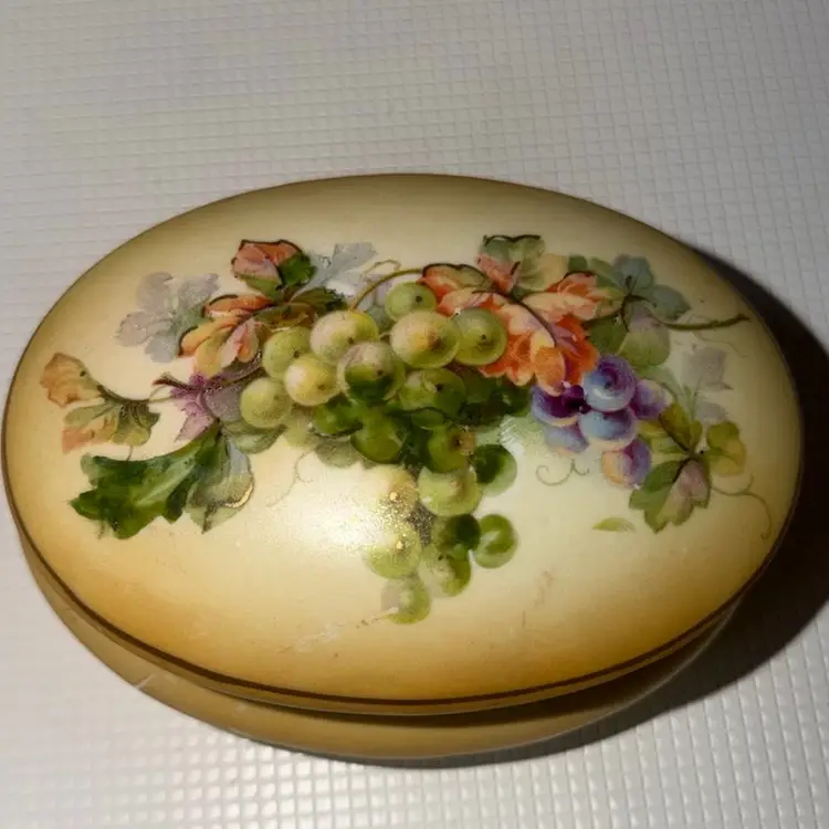 Bruxonia Austria Trinket Dish W/ Grapes & Leaves