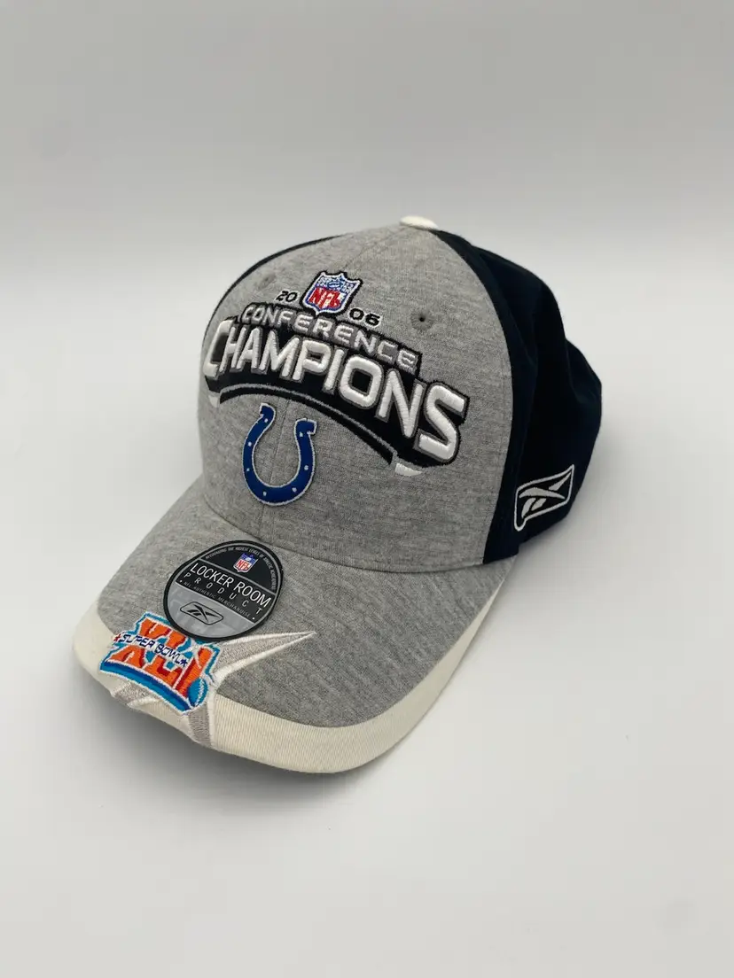 Reebok NFL Indianapolis Colts 2006 Conference Champions Super Bowl XLI Hat - New