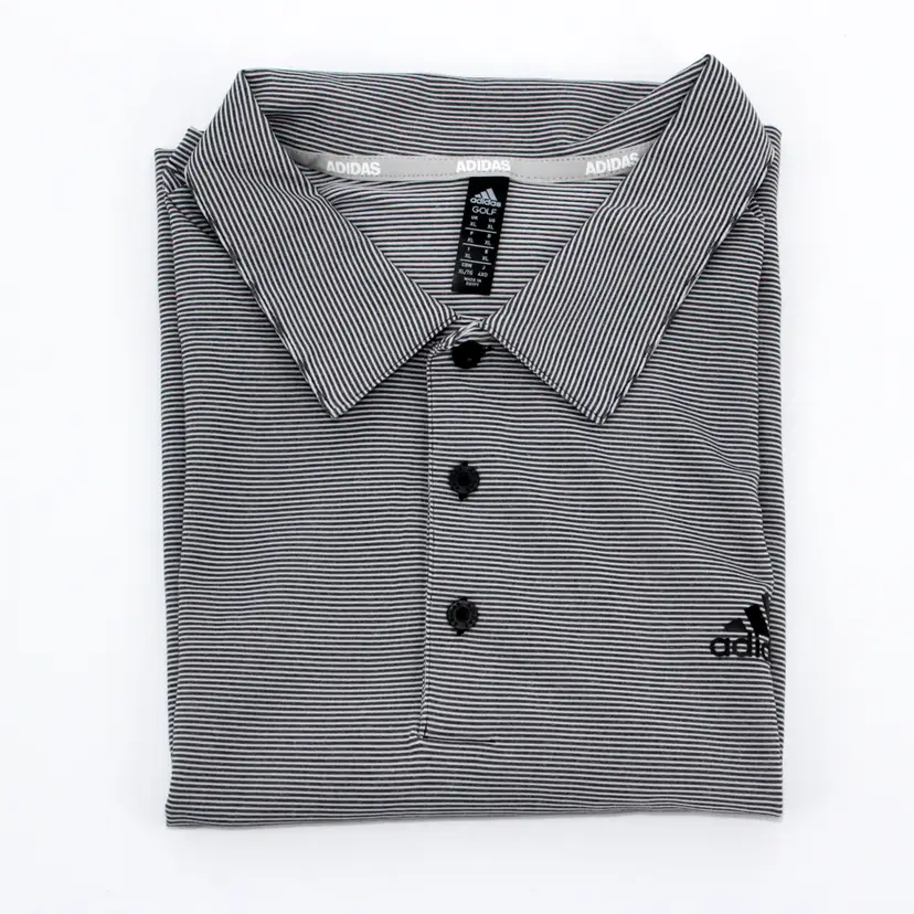 Adidas Golf Ottoman Stripe Polo Shirt Size XL