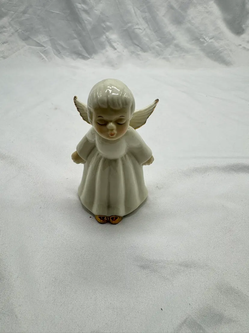 VTG Kitschy Porcelain Christmas Angel