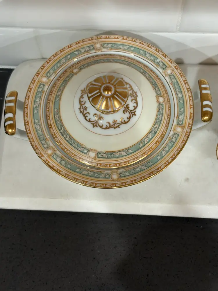 Vintage Noritake Lucetta Creamer & Sugar Set Japan