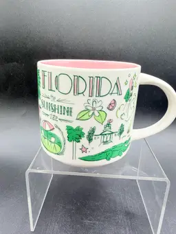 Starbucks FLORIDA Been There Series Across The Globe 14 Oz Coffee Tea Mug Cup