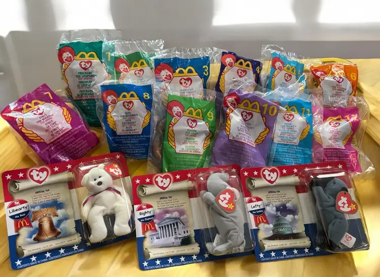 1996 1999 McDonald’s Ty Beanie Babies Complete Collection 1-12, Patriotic & More