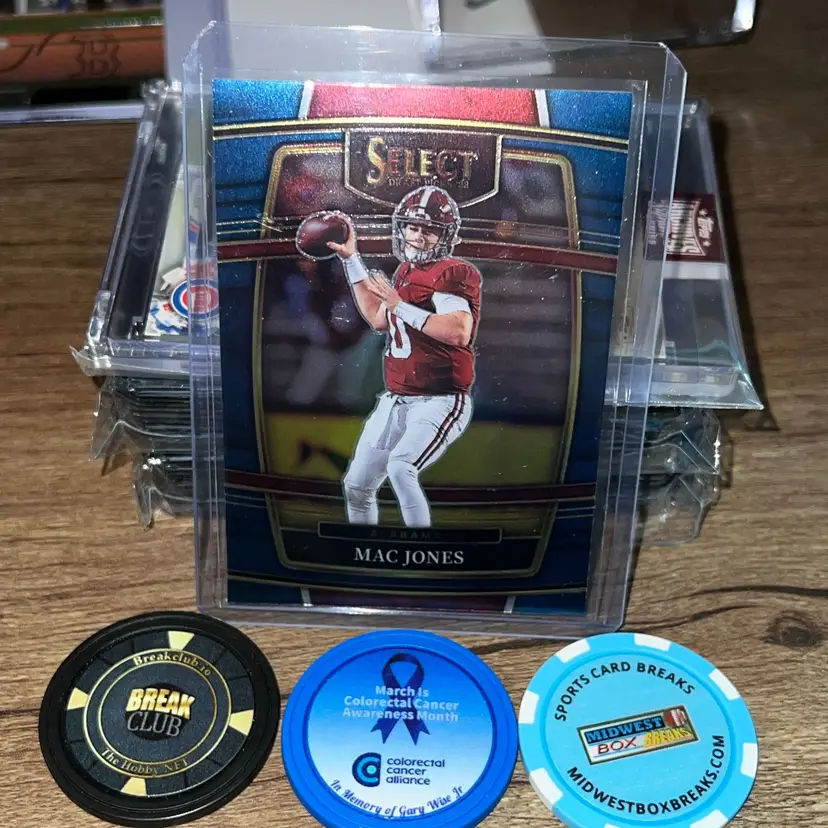 Mac Jones 
2022 Panini Select Draft Picks 
Carolina Panthers