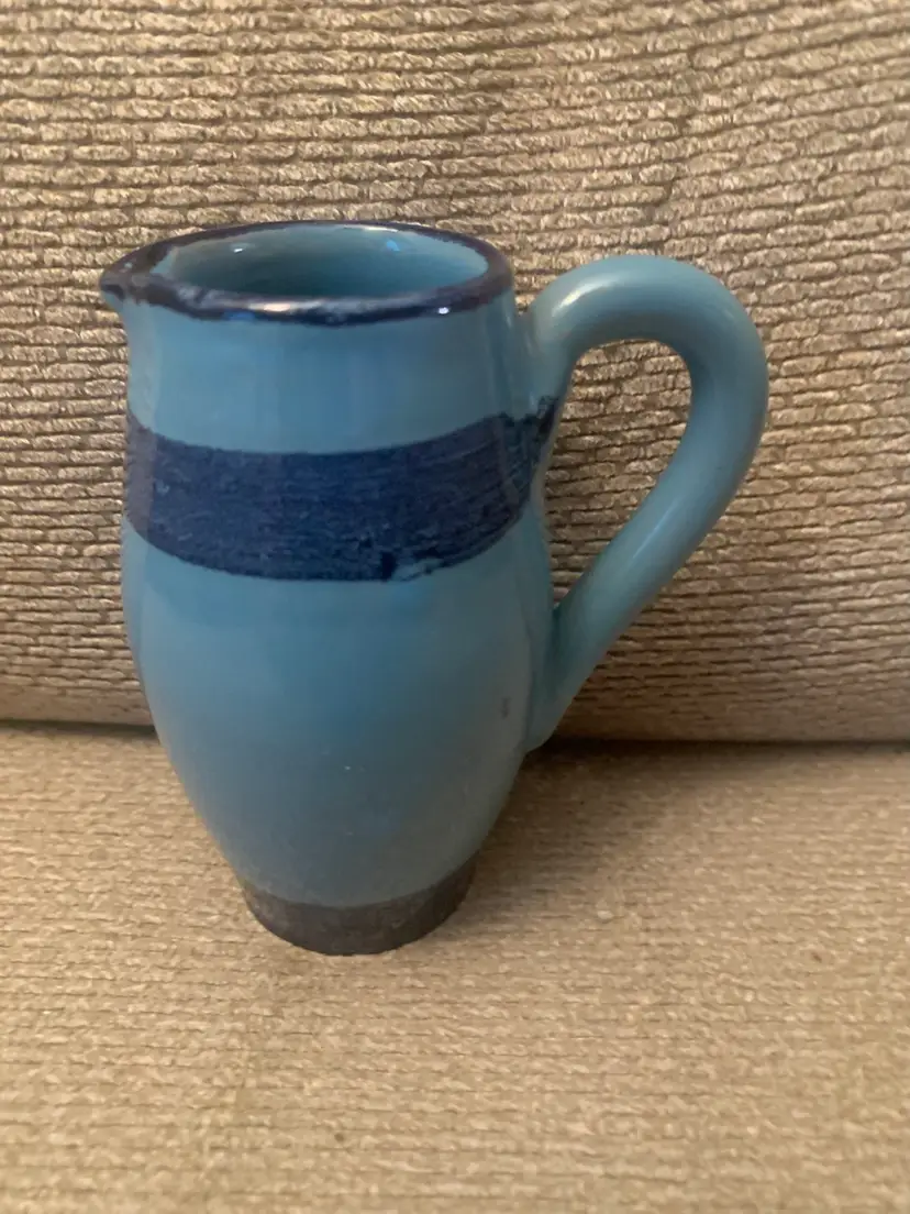 Blue Pitcher Made In Italy